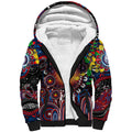 Personalised NAIDOC Week 2025 Bulldogs Football Sherpa Hoodie Aboriginal Dot Painting