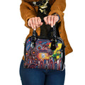 NAIDOC Week 2025 Bulldogs Football Shoulder Handbag Aboriginal Dot Painting