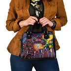 NAIDOC Week 2025 Bulldogs Football Shoulder Handbag Aboriginal Dot Painting