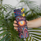 NAIDOC Week 2025 Bulldogs Football Skinny Tumbler Aboriginal Dot Painting