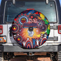 NAIDOC Week 2025 Bulldogs Football Spare Tire Cover Aboriginal Dot Painting