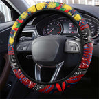 NAIDOC Week 2025 Bulldogs Football Steering Wheel Cover Aboriginal Dot Painting