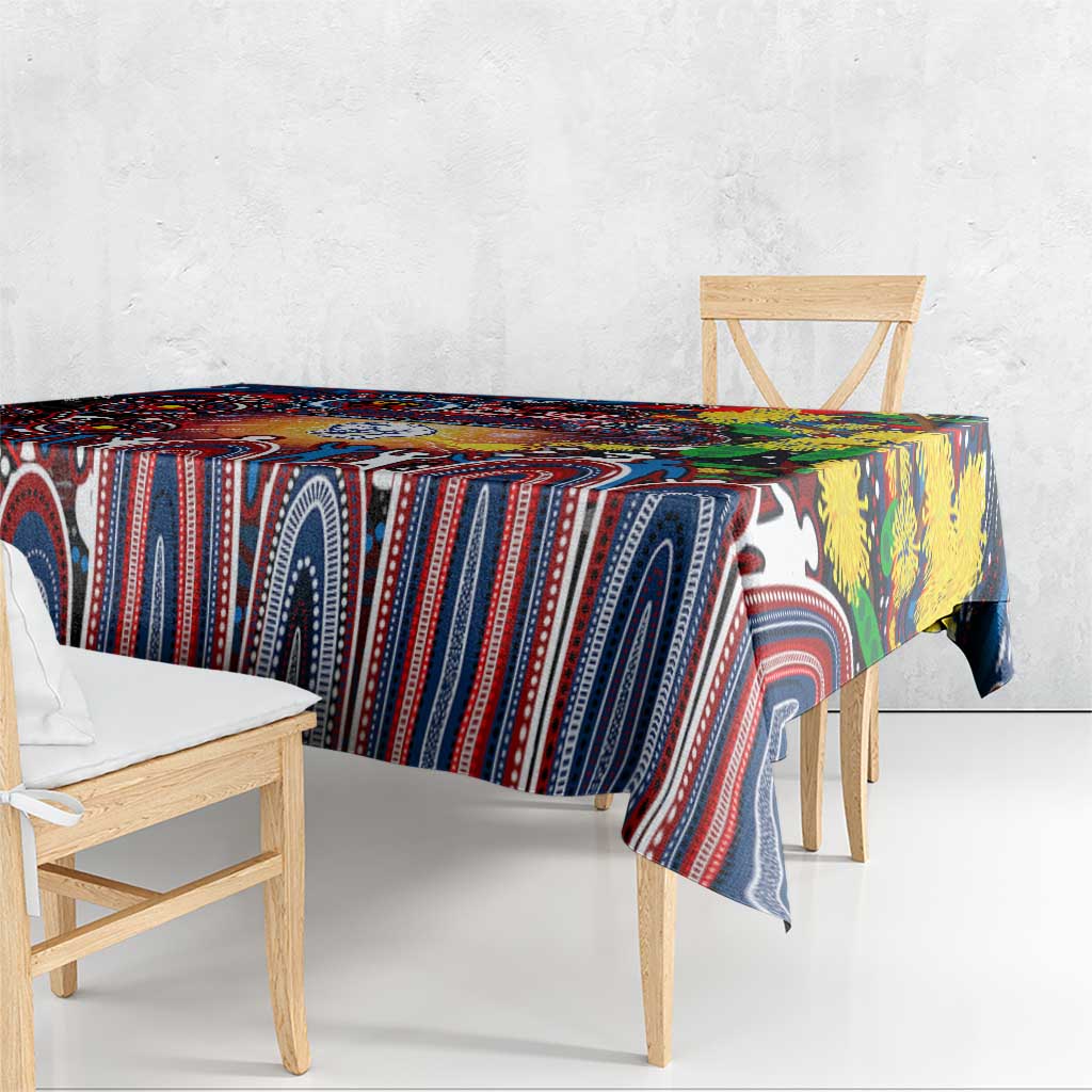 NAIDOC Week 2025 Bulldogs Football Tablecloth Aboriginal Dot Painting