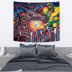 NAIDOC Week 2025 Bulldogs Football Tapestry Aboriginal Dot Painting
