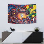 NAIDOC Week 2025 Bulldogs Football Tapestry Aboriginal Dot Painting