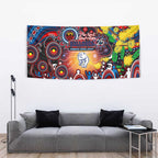 NAIDOC Week 2025 Bulldogs Football Tapestry Aboriginal Dot Painting