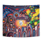 NAIDOC Week 2025 Bulldogs Football Tapestry Aboriginal Dot Painting