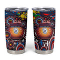 NAIDOC Week 2025 Bulldogs Football Tumbler Cup Aboriginal Dot Painting