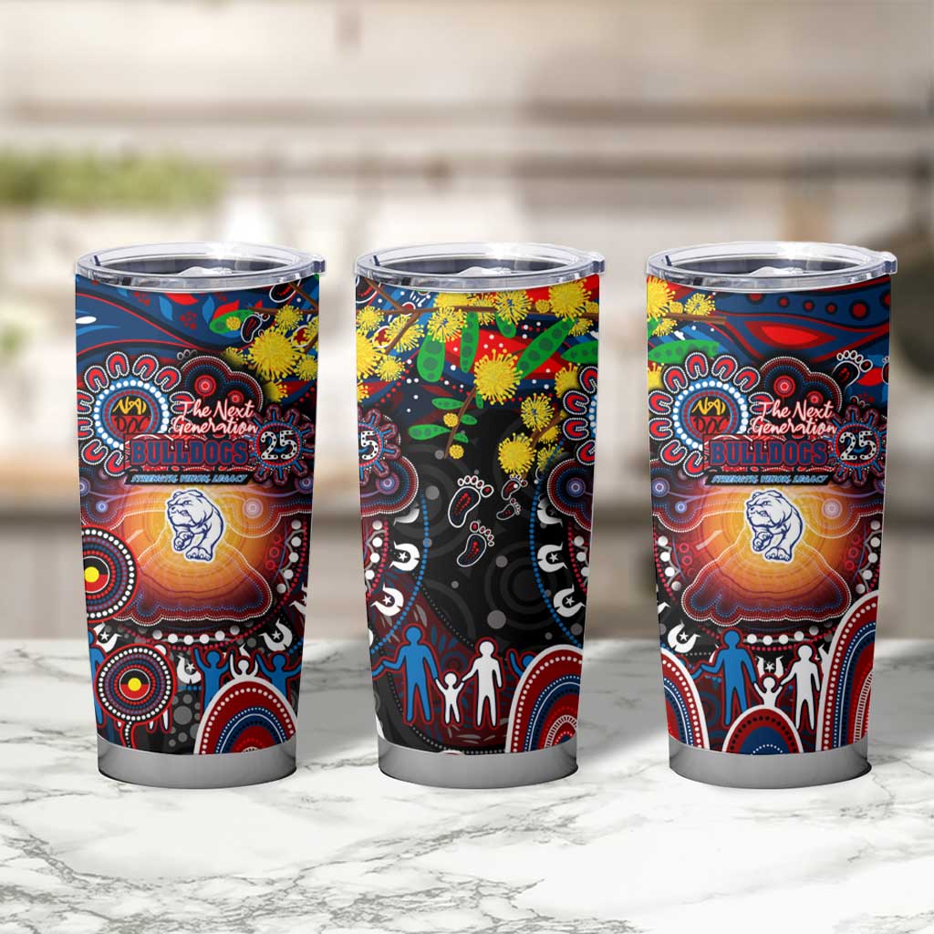 NAIDOC Week 2025 Bulldogs Football Tumbler Cup Aboriginal Dot Painting