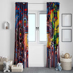 NAIDOC Week 2025 Bulldogs Football Window Curtain Aboriginal Dot Painting