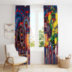 NAIDOC Week 2025 Bulldogs Football Window Curtain Aboriginal Dot Painting