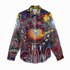 Personalised NAIDOC Week 2025 Bulldogs Football Women Casual Shirt Aboriginal Dot Painting