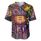 Personalised NAIDOC Week 2025 Roosters Football Baseball Jersey Aboriginal Dot Painting
