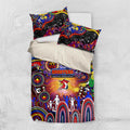 NAIDOC Week 2025 Roosters Football Bedding Set Aboriginal Dot Painting