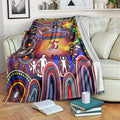 NAIDOC Week 2025 Roosters Football Blanket Aboriginal Dot Painting
