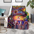 NAIDOC Week 2025 Roosters Football Blanket Aboriginal Dot Painting