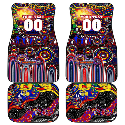 NAIDOC Week 2025 Roosters Football Car Mats Aboriginal Dot Painting