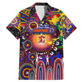 Personalised NAIDOC Week 2025 Roosters Football Family Matching Mermaid Dress and Hawaiian Shirt Aboriginal Dot Painting