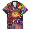 Personalised NAIDOC Week 2025 Roosters Football Family Matching Off Shoulder Maxi Dress and Hawaiian Shirt Aboriginal Dot Painting