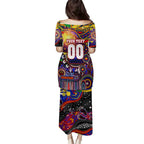 Personalised NAIDOC Week 2025 Roosters Football Puletasi Aboriginal Dot Painting