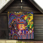 NAIDOC Week 2025 Roosters Football Quilt Aboriginal Dot Painting
