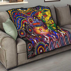NAIDOC Week 2025 Roosters Football Quilt Aboriginal Dot Painting