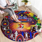 NAIDOC Week 2025 Roosters Football Round Carpet Aboriginal Dot Painting