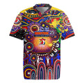 Personalised NAIDOC Week 2025 Roosters Football Rugby Jersey Aboriginal Dot Painting