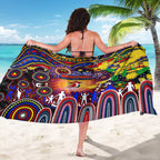 NAIDOC Week 2025 Roosters Football Sarong Aboriginal Dot Painting