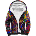 Personalised NAIDOC Week 2025 Roosters Football Sherpa Hoodie Aboriginal Dot Painting