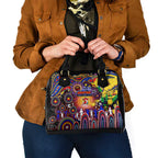NAIDOC Week 2025 Roosters Football Shoulder Handbag Aboriginal Dot Painting