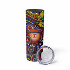 NAIDOC Week 2025 Roosters Football Skinny Tumbler Aboriginal Dot Painting
