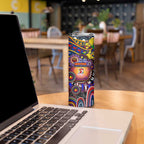 NAIDOC Week 2025 Roosters Football Skinny Tumbler Aboriginal Dot Painting