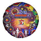 NAIDOC Week 2025 Roosters Football Spare Tire Cover Aboriginal Dot Painting