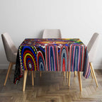 NAIDOC Week 2025 Roosters Football Tablecloth Aboriginal Dot Painting