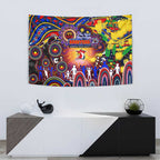 NAIDOC Week 2025 Roosters Football Tapestry Aboriginal Dot Painting