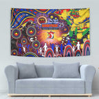 NAIDOC Week 2025 Roosters Football Tapestry Aboriginal Dot Painting