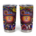 NAIDOC Week 2025 Roosters Football Tumbler Cup Aboriginal Dot Painting