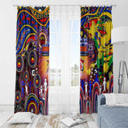 NAIDOC Week 2025 Roosters Football Window Curtain Aboriginal Dot Painting
