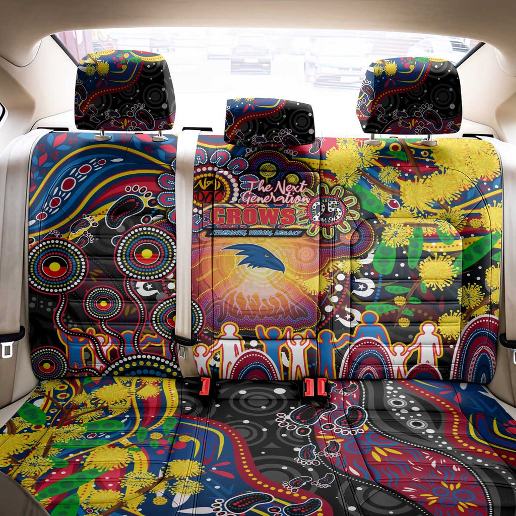 NAIDOC Week 2025 Crows Football Back Car Seat Cover Aboriginal Dot Painting