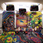 NAIDOC Week 2025 Crows Football Back Car Seat Cover Aboriginal Dot Painting