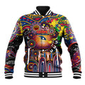 Personalised NAIDOC Week 2025 Crows Football Baseball Jacket Aboriginal Dot Painting