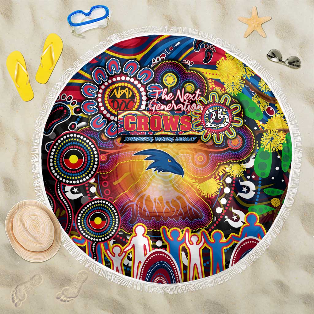 NAIDOC Week 2025 Crows Football Beach Blanket Aboriginal Dot Painting