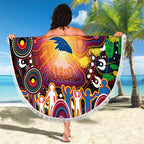 NAIDOC Week 2025 Crows Football Beach Blanket Aboriginal Dot Painting