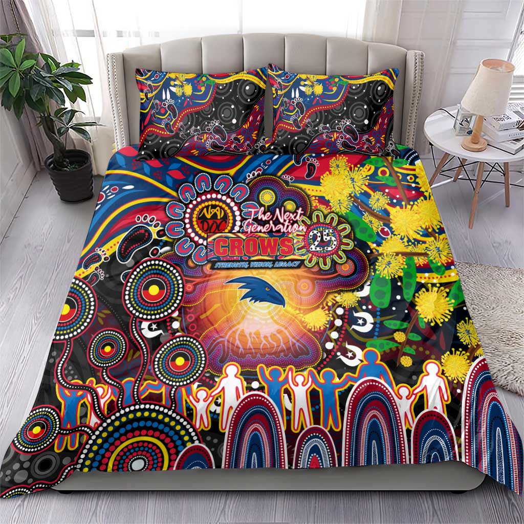 NAIDOC Week 2025 Crows Football Bedding Set Aboriginal Dot Painting