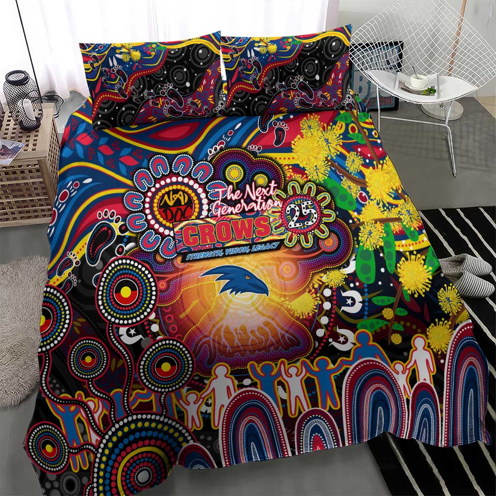 NAIDOC Week 2025 Crows Football Bedding Set Aboriginal Dot Painting
