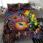 NAIDOC Week 2025 Crows Football Bedding Set Aboriginal Dot Painting