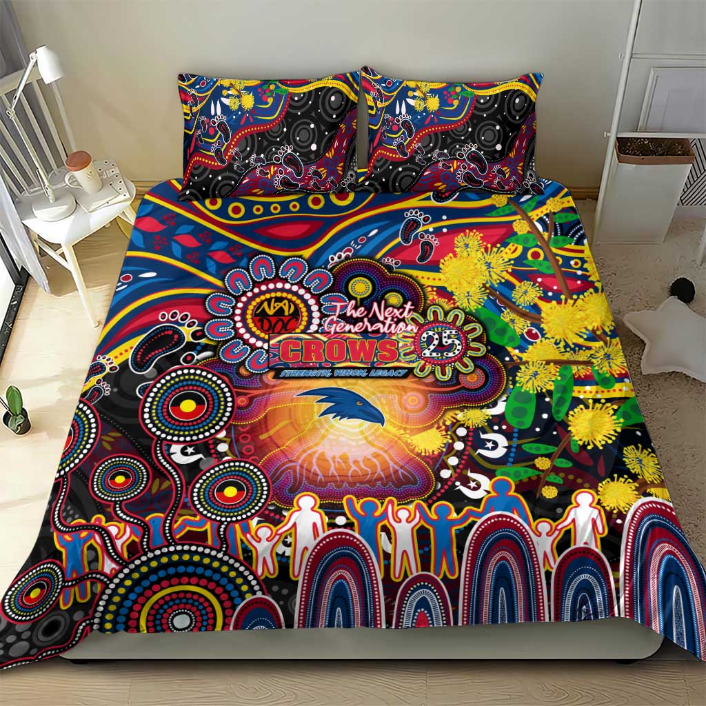 NAIDOC Week 2025 Crows Football Bedding Set Aboriginal Dot Painting