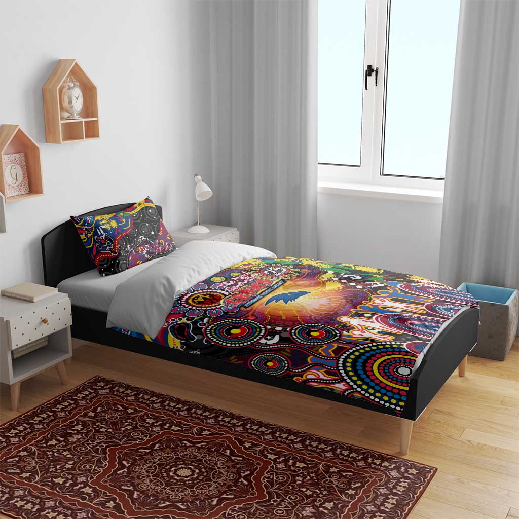 NAIDOC Week 2025 Crows Football Bedding Set Aboriginal Dot Painting