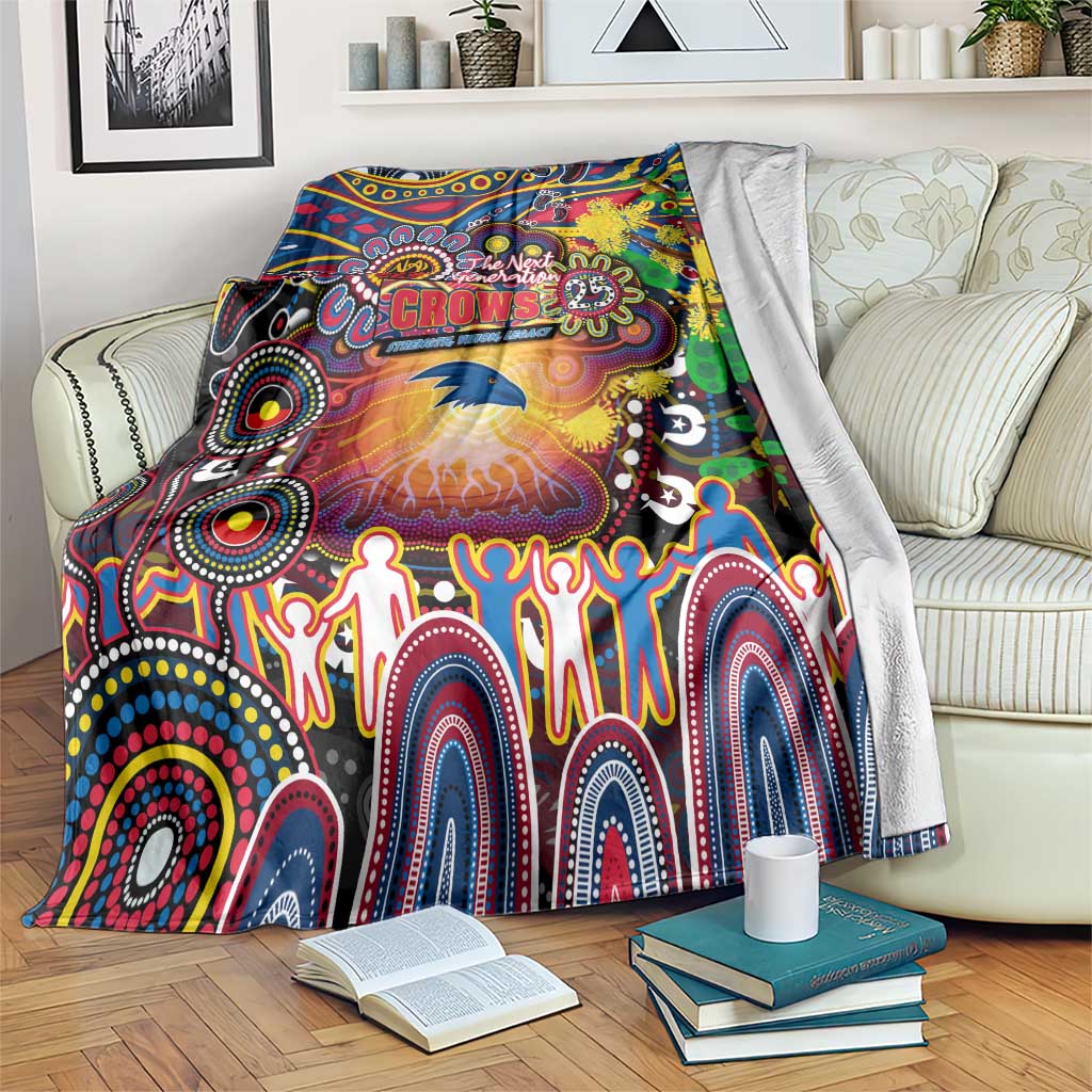 NAIDOC Week 2025 Crows Football Blanket Aboriginal Dot Painting